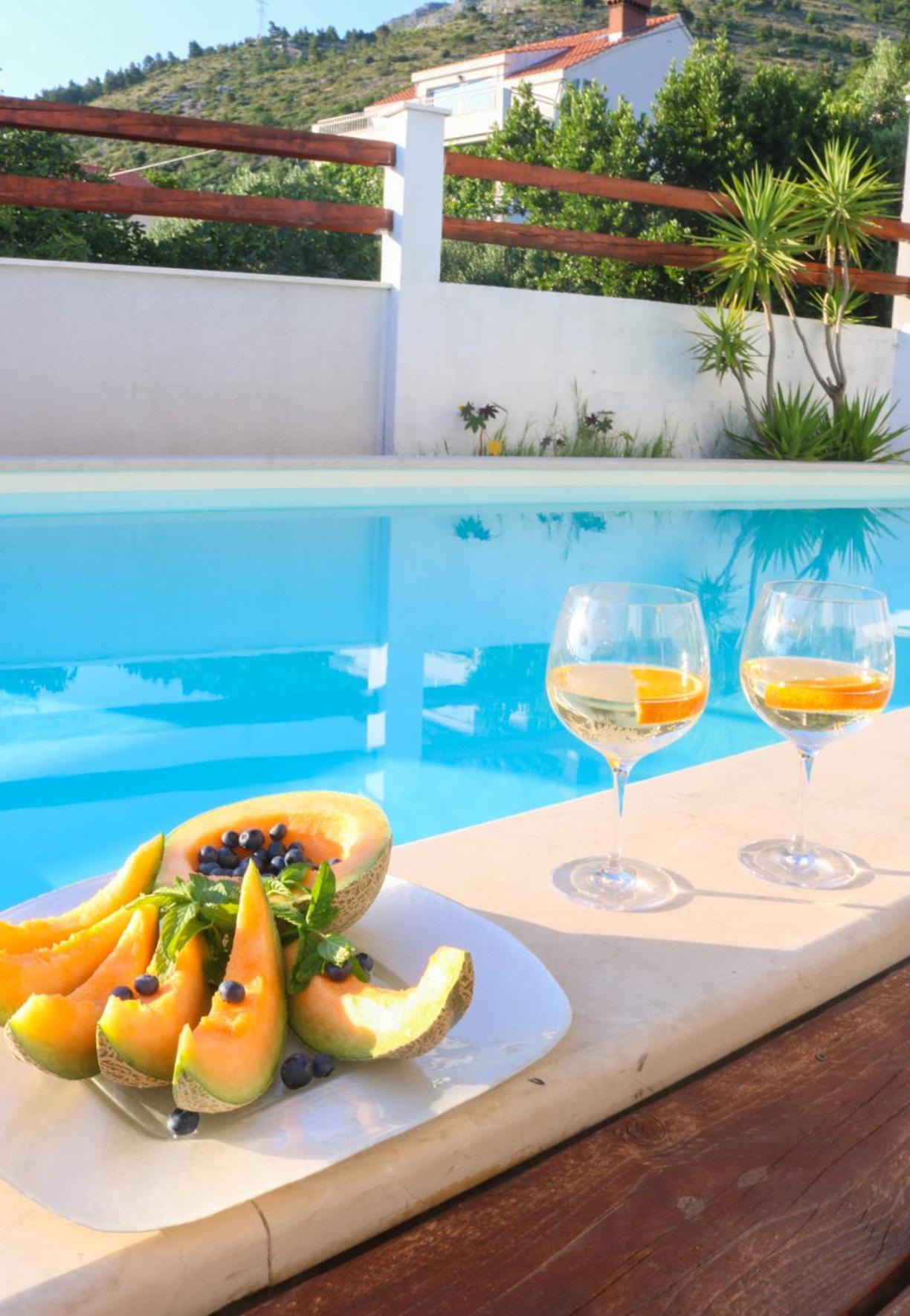 Villa My Rose With A Private Pool Mlini Buitenkant foto